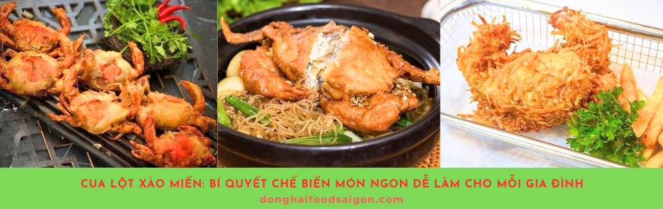 Món Cua lột xào miến không chỉ là một lựa chọn ẩm thực tuyệt vời mà còn mang lại nhiều giá trị dinh dưỡng.