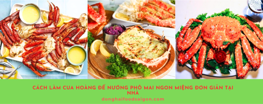 Cua hoàng đế, với thịt ngọt, chắc và hương vị đặc biệt, là một món ăn được ưa chuộng trong các bữa tiệc sang trọng. Một trong những cách chế biến tuyệt vời nhất để thưởng thức loại cua này chính là món cua hoàng đế nướng phô mai. Món ăn này không chỉ thơm ngon mà còn cực kỳ dễ làm tại nhà, giúp bạn tạo ra một bữa tiệc hải sản sang trọng ngay trong không gian bếp của mình.