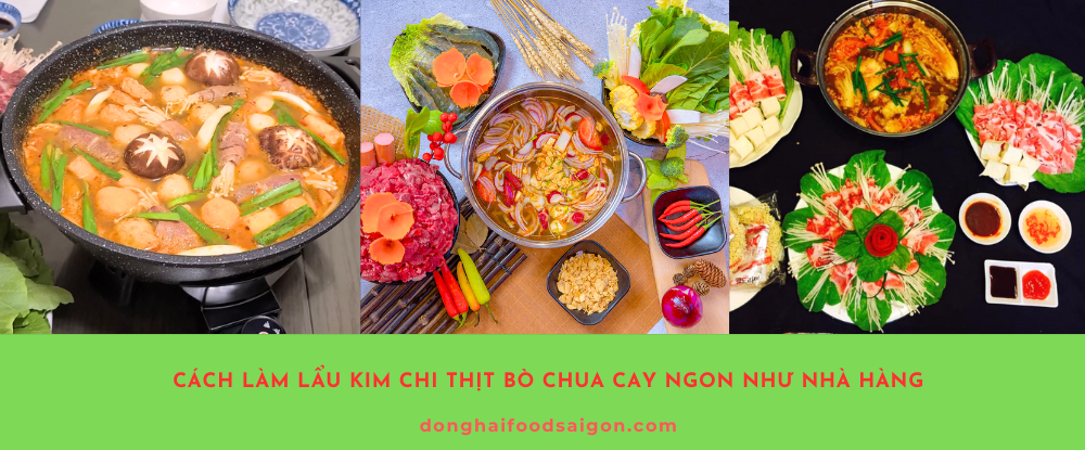 Lẩu kim chi thịt bò là món ăn tuyệt vời kết hợp giữa vị chua cay của kim chi và vị ngọt thanh từ thịt bò, xương hầm. Món lẩu này không chỉ dễ làm mà còn phù hợp với nhiều dịp khác nhau, từ bữa cơm gia đình đến các buổi tụ tập bạn bè. Chỉ với vài bước đơn giản, bạn đã có ngay một nồi lẩu đậm đà, tròn vị như nhà hàng. Đừng quên linh hoạt điều chỉnh độ cay, chua hay ngọt theo sở thích của cả nhà để có trải nghiệm ăn uống trọn vẹn nhất. Hãy thử ngay công thức này để làm mới thực đơn gia đình, và chắc chắn bạn sẽ chinh phục mọi thực khách khó tính!