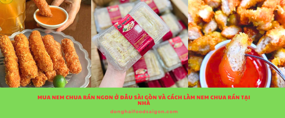 Nem chua rán là phiên bản chiên giòn của nem chua, được làm từ thịt nạc xay trộn cùng bì heo thái sợi, nêm nếm gia vị vừa miệng và không trải qua quá trình lên men. Sau khi gói thành từng thanh nhỏ, nem được bảo quản lạnh và chiên giòn vàng ruộm trước khi thưởng thức. Khi cắn vào, bạn sẽ cảm nhận được lớp vỏ giòn rụm, phần thịt bên trong dẻo dai, đậm đà, béo nhưng không hề ngấy.