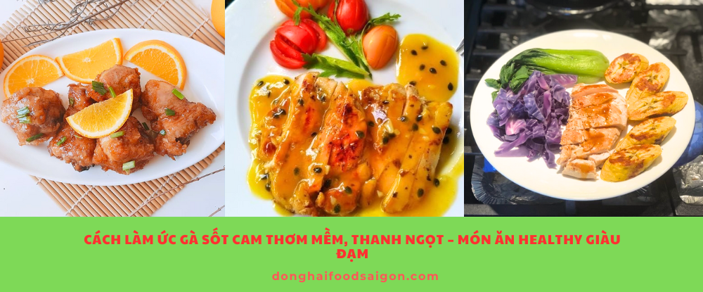 Nếu bạn đang tìm một món ăn ngon, dễ làm, tốt cho sức khỏe nhưng vẫn đủ hấp dẫn để thay đổi khẩu vị hằng ngày, thì ức gà sốt cam chính là lựa chọn lý tưởng. Món ăn có vị ngọt tự nhiên từ cam tươi, đậm đà gia vị tự nhiên, thịt gà mềm mọng mà không bị khô – rất phù hợp cho người ăn kiêng, tập gym hoặc cần bữa tối nhẹ nhàng.