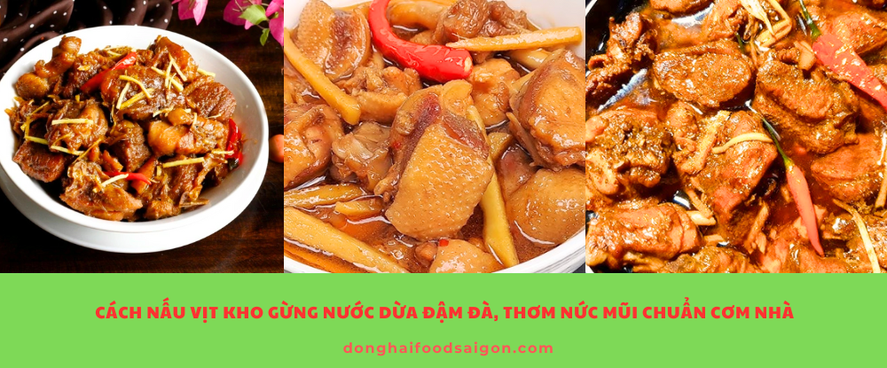 Vịt kho gừng nước dừa là món ăn vừa mộc mạc, dân dã nhưng lại có sức cuốn hút đặc biệt nhờ sự kết hợp hoàn hảo giữa gừng cay ấm và nước dừa ngọt dịu. Với cách nấu đơn giản, nguyên liệu dễ kiếm, đây chắc chắn là món ăn bạn nên thêm vào thực đơn gia đình mỗi tuần!