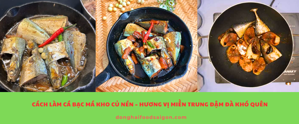 Cá bạc má kho củ nén không chỉ là món ăn đậm đà bản sắc miền Trung mà còn là lựa chọn hoàn hảo cho bữa cơm nhà ấm cúng. Món kho thơm nức mũi, đậm đà vị mặn ngọt, cay nồng hài hòa chắc chắn sẽ khiến bạn nhớ mãi.