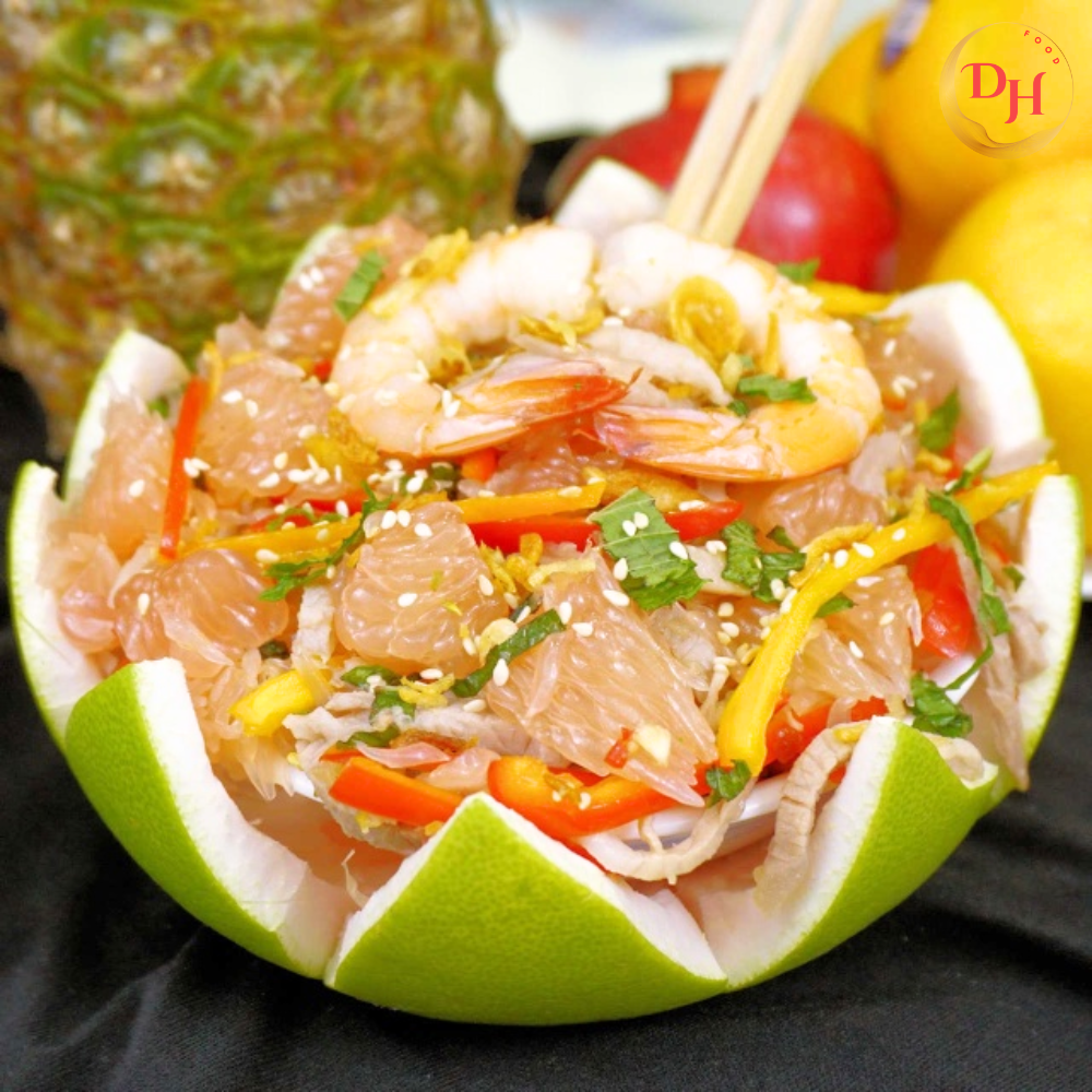 gỏi bưởi tôm