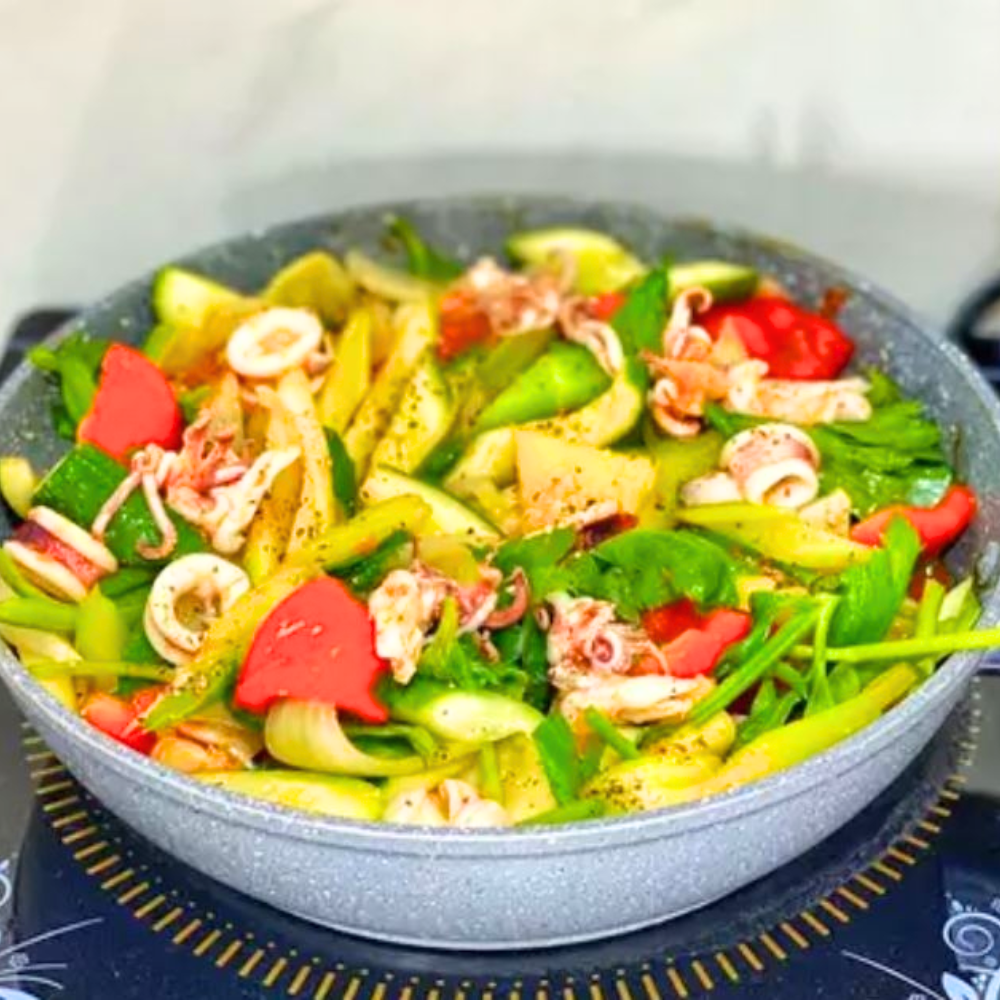 Cách Làm Mực Trứng Xào Dứa