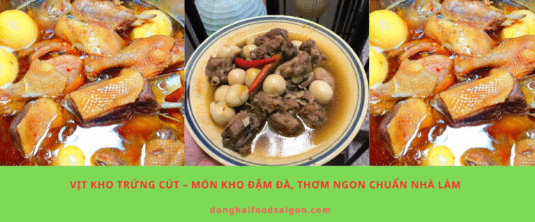 Vịt Kho Trứng Cút – Món Kho Đậm Đà, Thơm Ngon Chuẩn Nhà Làm