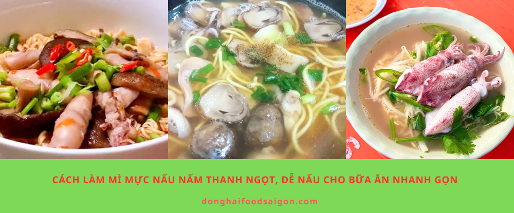 Cách Làm Mì Mực Nấu Nấm Thanh Ngọt, Dễ Nấu Cho Bữa Ăn Nhanh Gọn
