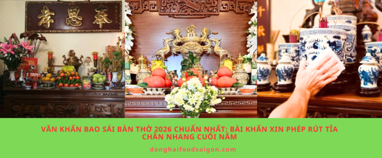 Văn khấn bao sái bàn thờ 2026 chuẩn nhất: Bài khấn xin phép rút tỉa chân nhang cuối năm