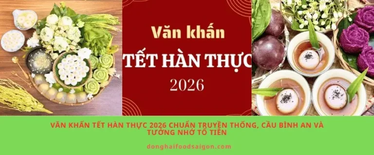 Văn khấn Tết Hàn thực 2026 chuẩn truyền thống, cầu bình an và tưởng nhớ tổ tiên