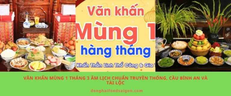Văn khấn mùng 1 tháng 3 âm lịch